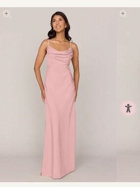 Revelry Skye Crepe Blush Pink Dress